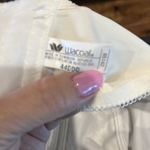 Wacoal Full Figure Bra 85142 Sz 44DDD Ivory Underwire Lace 4 Hooks NWT - Picture 6 of 7